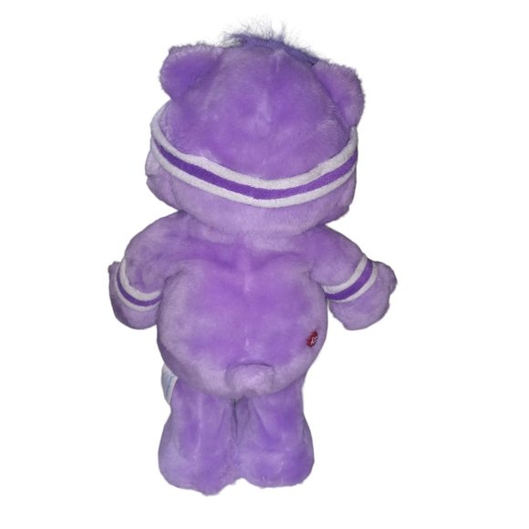 VTG Care Bear Harmony Purple Stuffed Animal Fit and Fun Workout Care Bear Plush - Picture 4 of 11